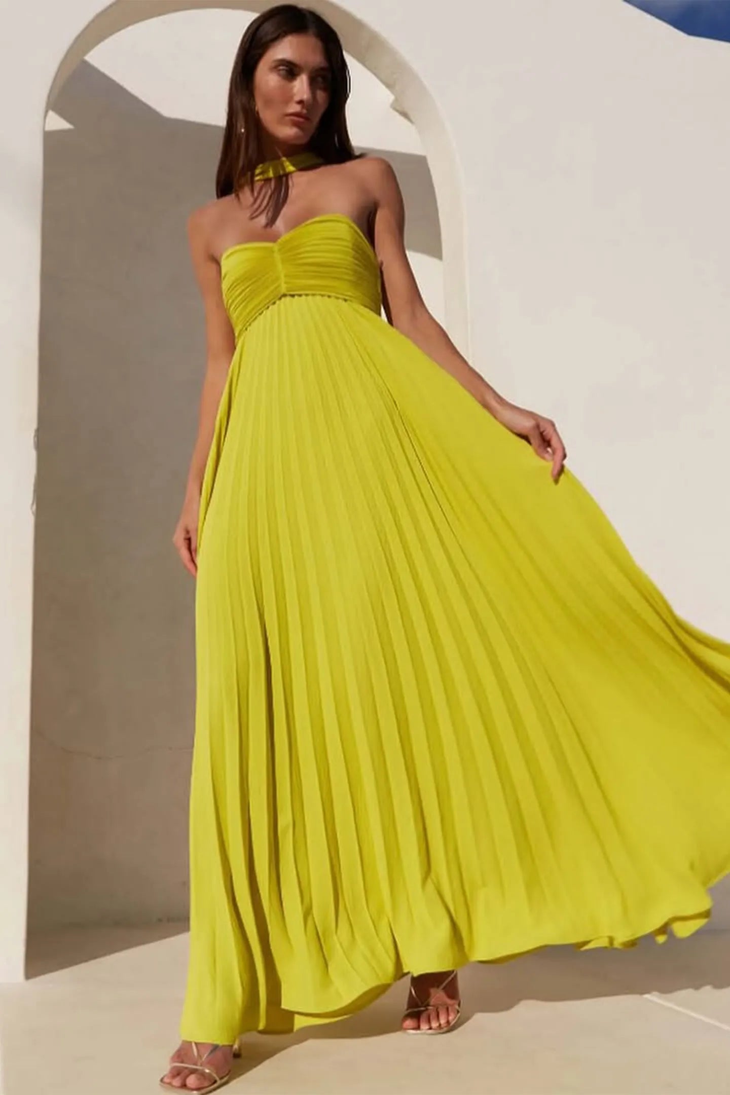 Kalina | Rozkloszowana Sukienka Maxi