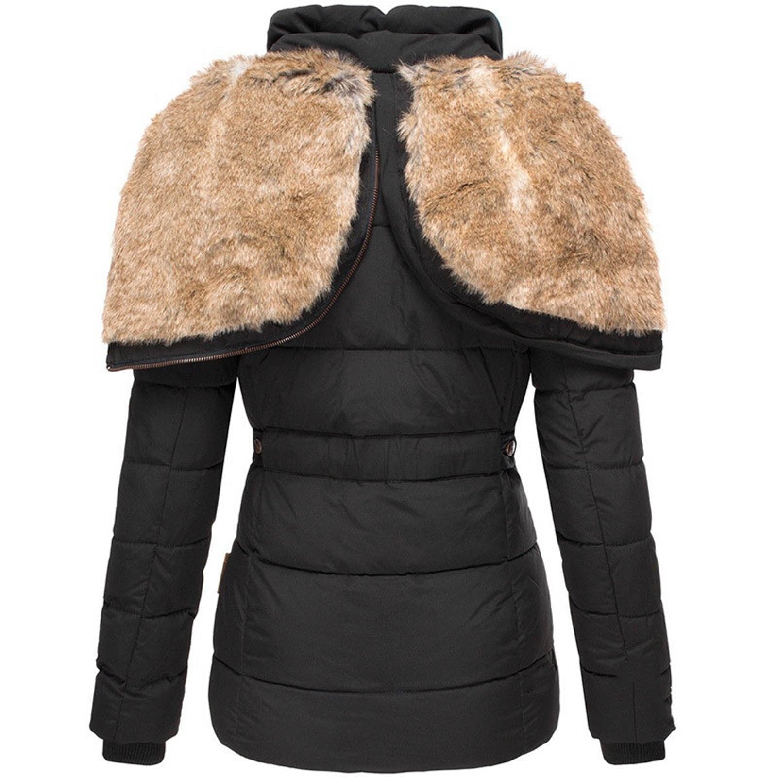 Izabele Atelier™ | Ciepła zimowa kurtka z podszewką z futra