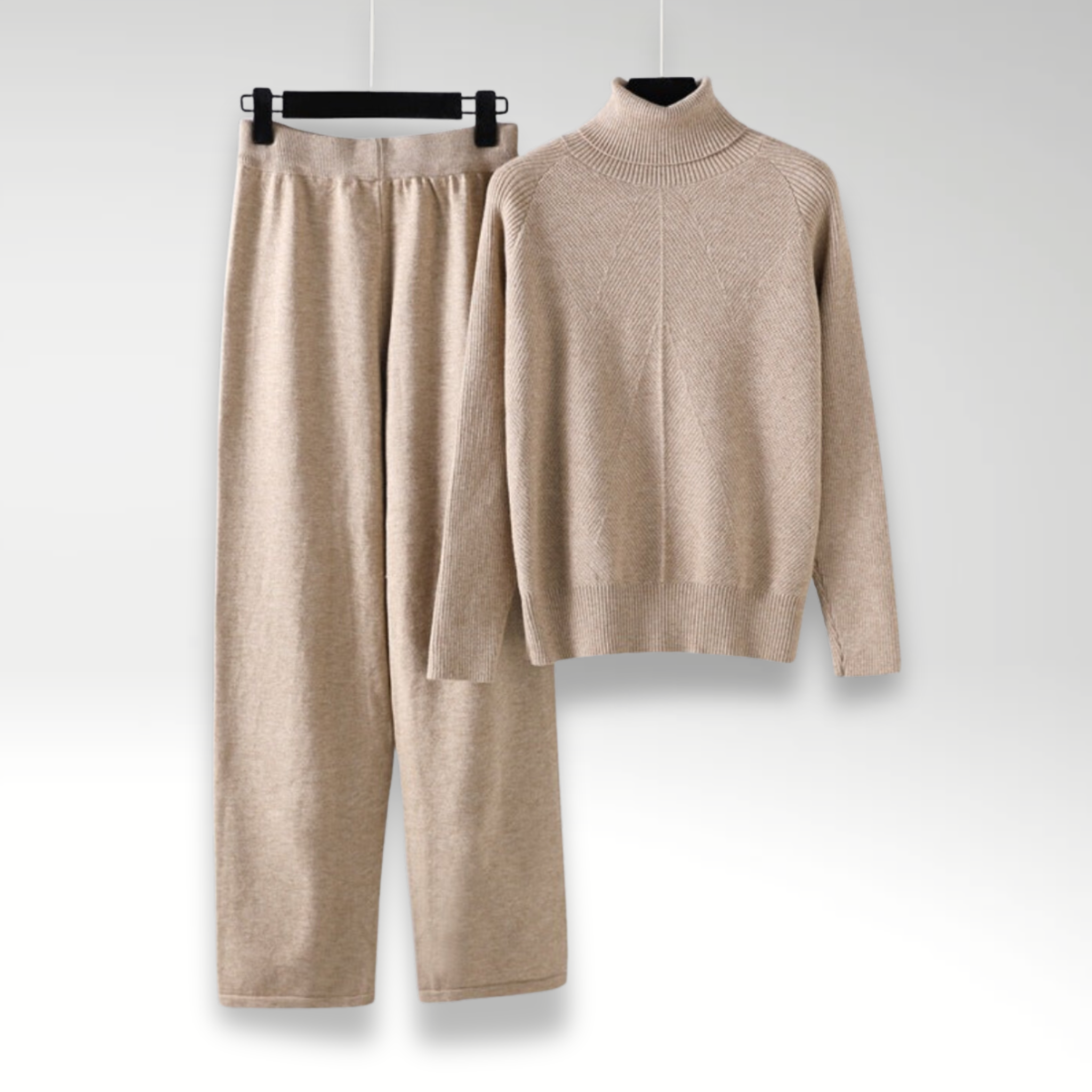 Izabele Atelier™ | Zestaw dwuczęściowy lounge z plecionego dzianiny