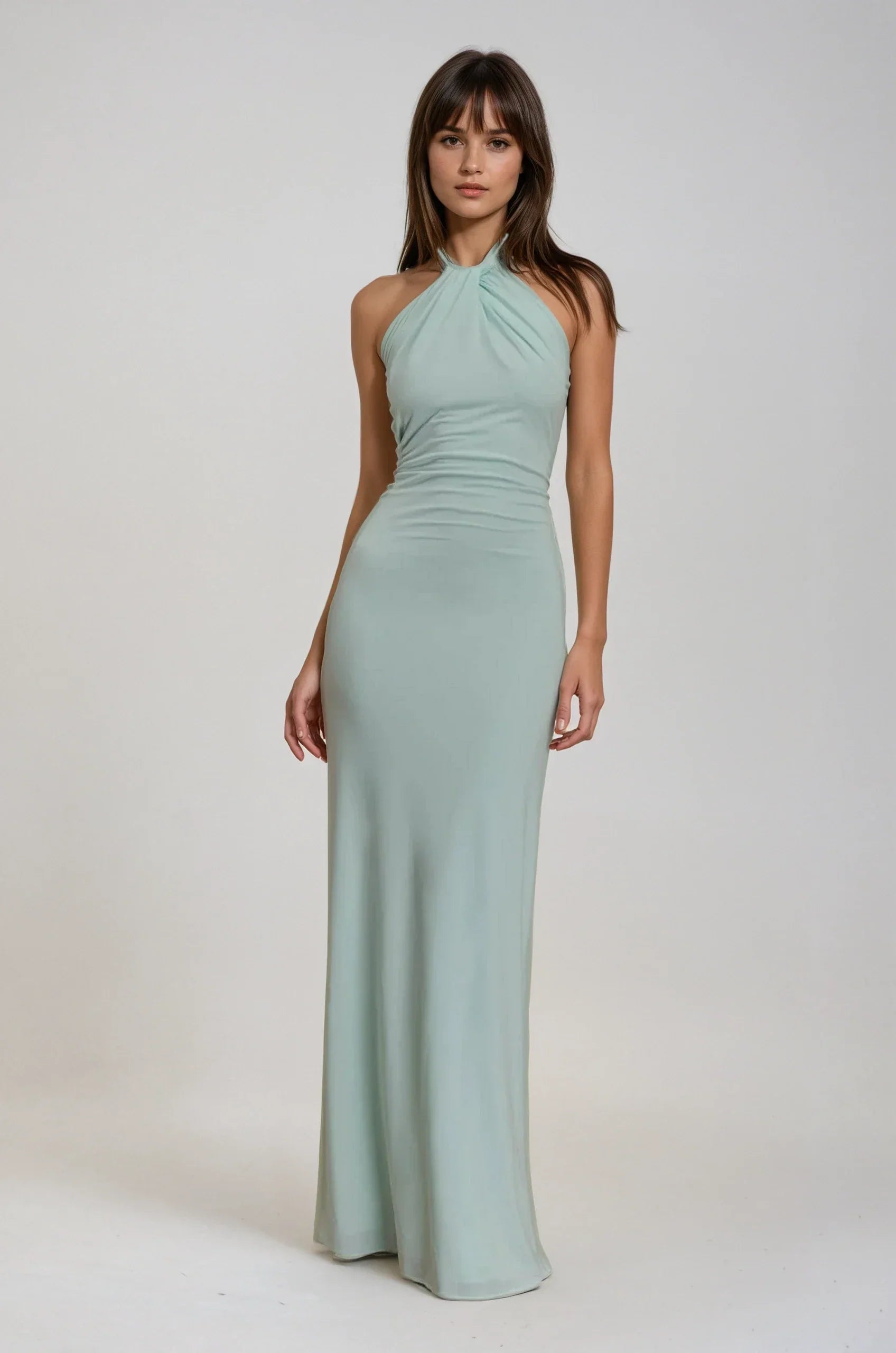 Jagoda | Sukienka Maxi Halter
