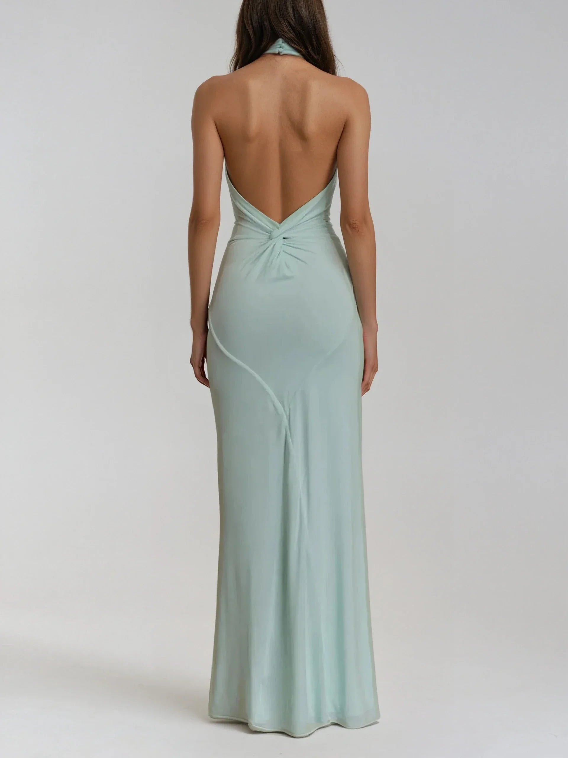 Jagoda | Sukienka Maxi Halter