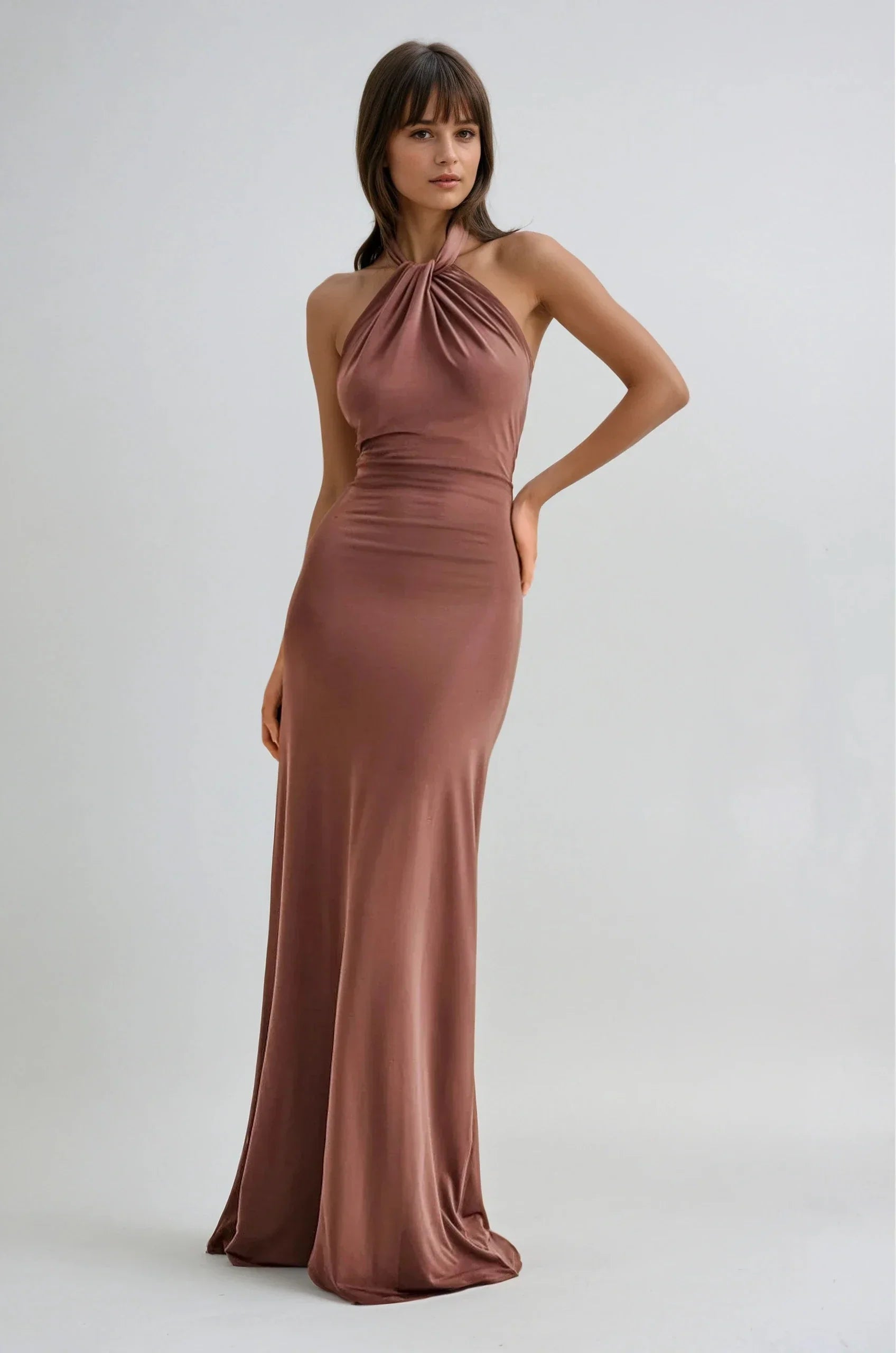 Jagoda | Sukienka Maxi Halter