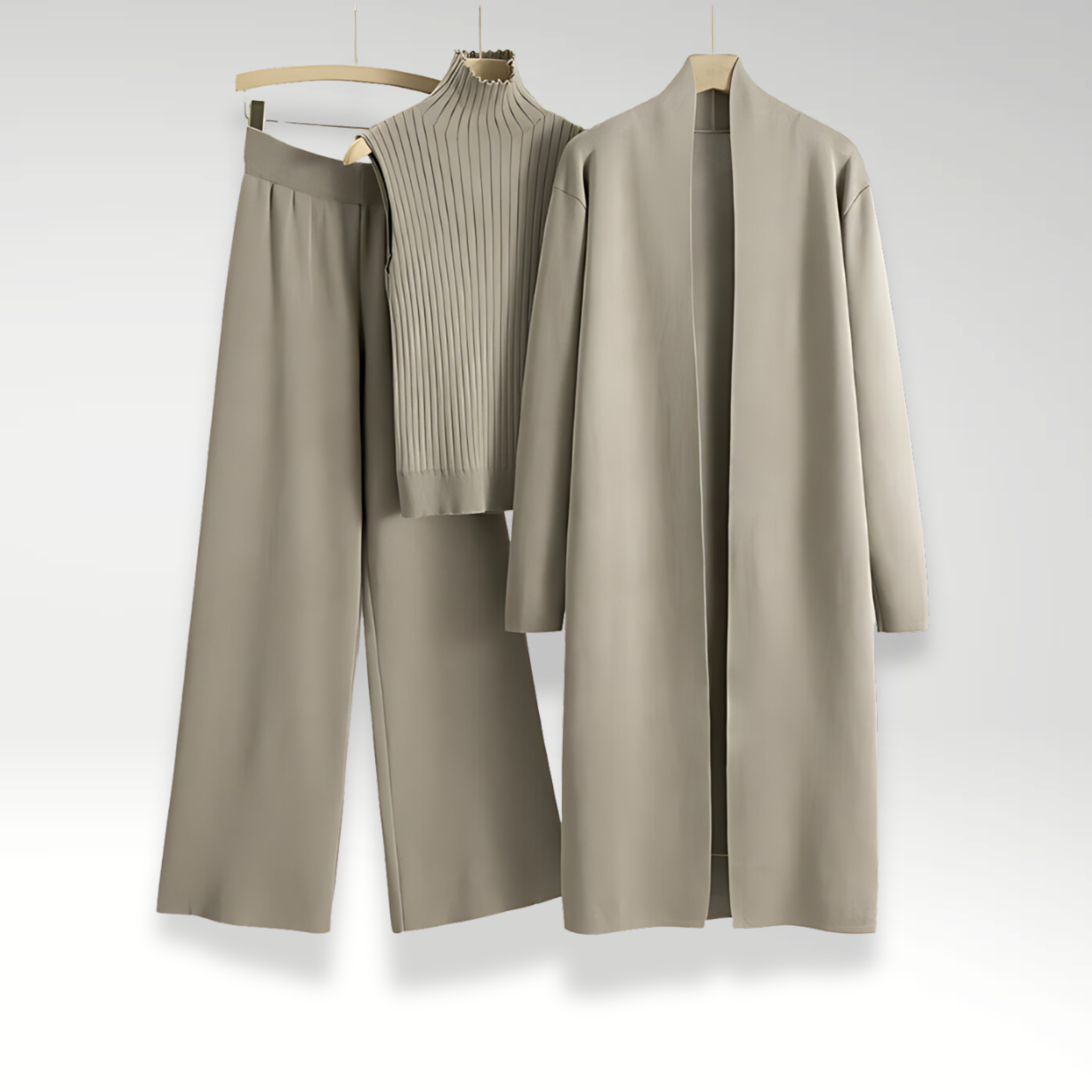 Izabele Atelier™ | Zestaw trzyczęściowy z luksusowej dzianiny