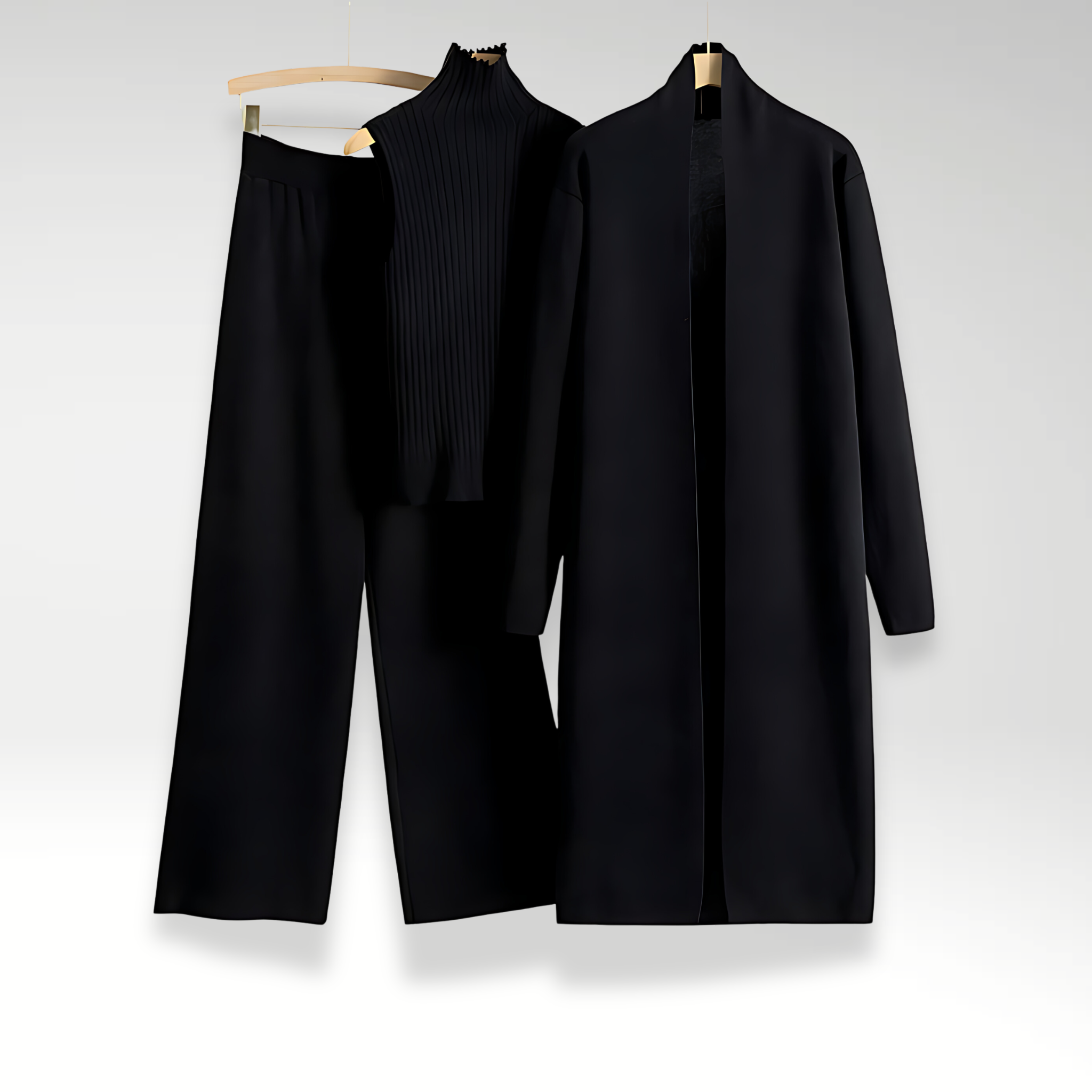 Izabele Atelier™ | Zestaw trzyczęściowy z luksusowej dzianiny