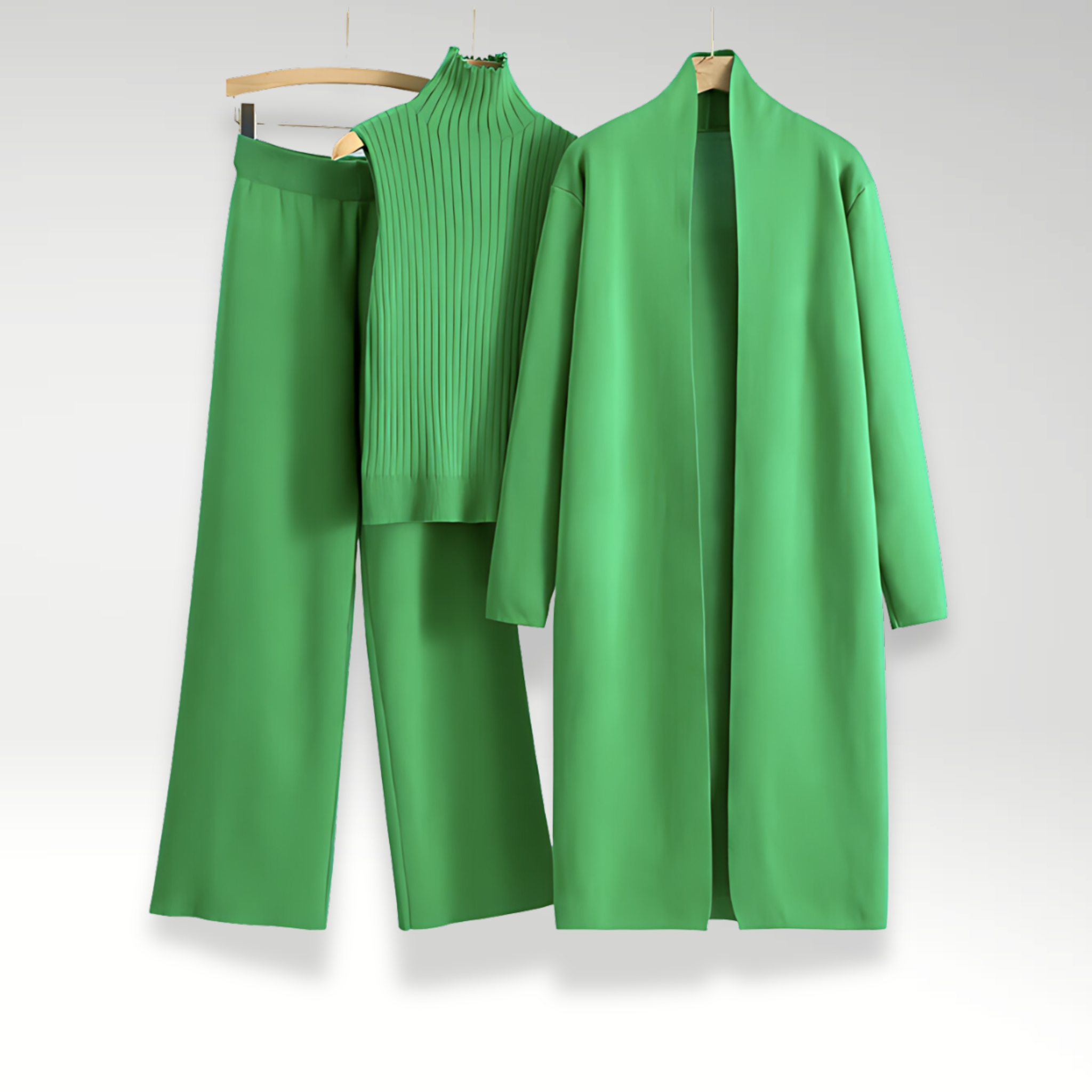 Izabele Atelier™ | Zestaw trzyczęściowy z luksusowej dzianiny
