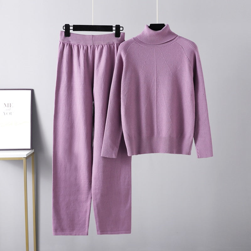 Izabele Atelier™ | Zestaw dwuczęściowy lounge z plecionego dzianiny
