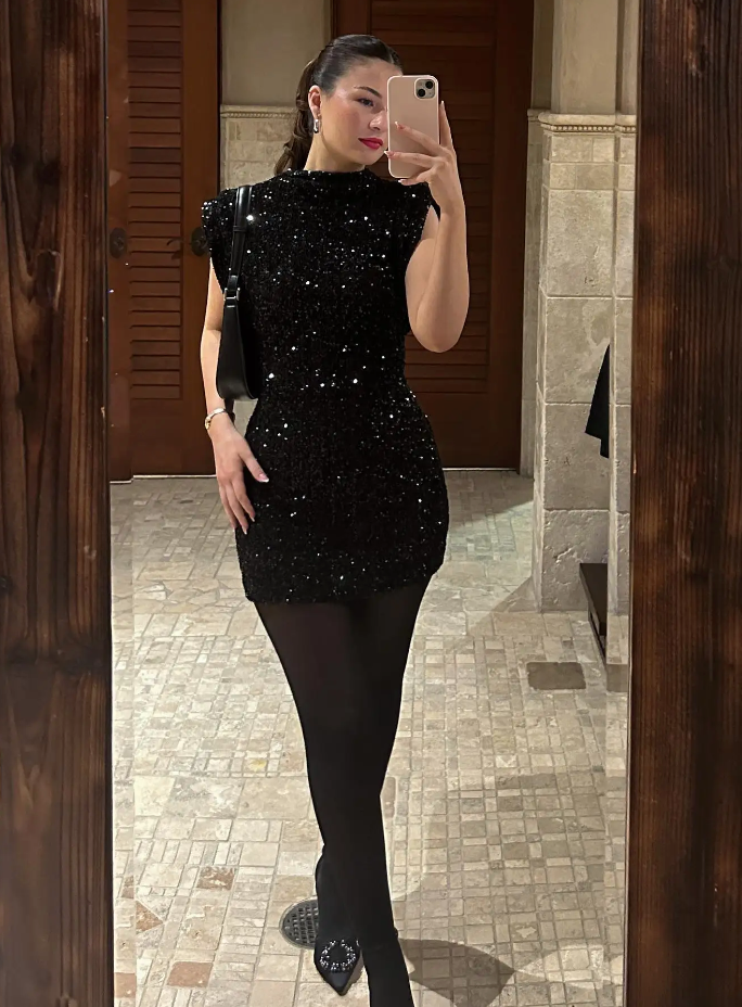 Magdalena™ | Suknia Tina z cekinami